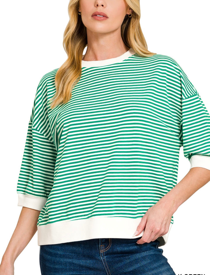 Striped Boxy Top (3 colors)