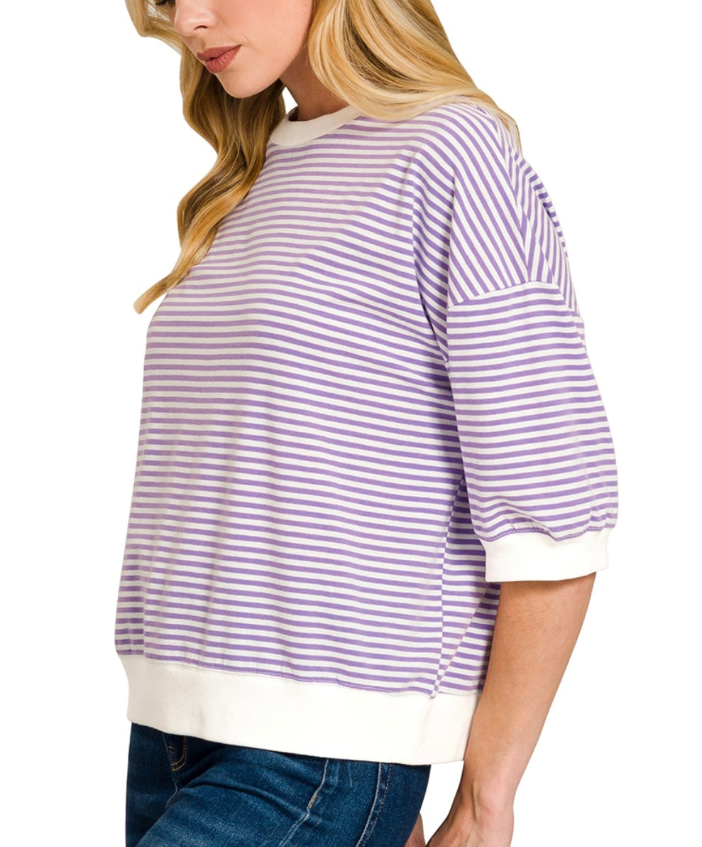 Striped Boxy Top (3 colors)