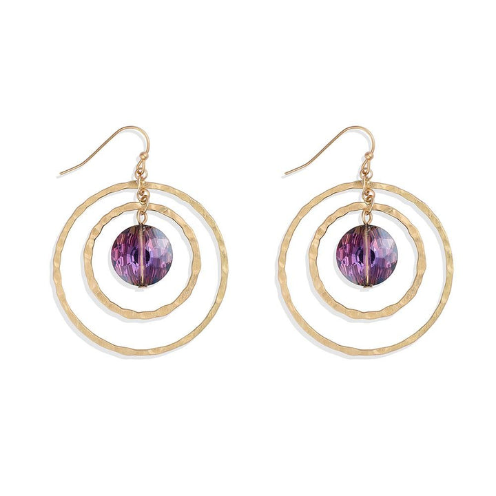 Hammered Double Hoop Earrings (2 options)