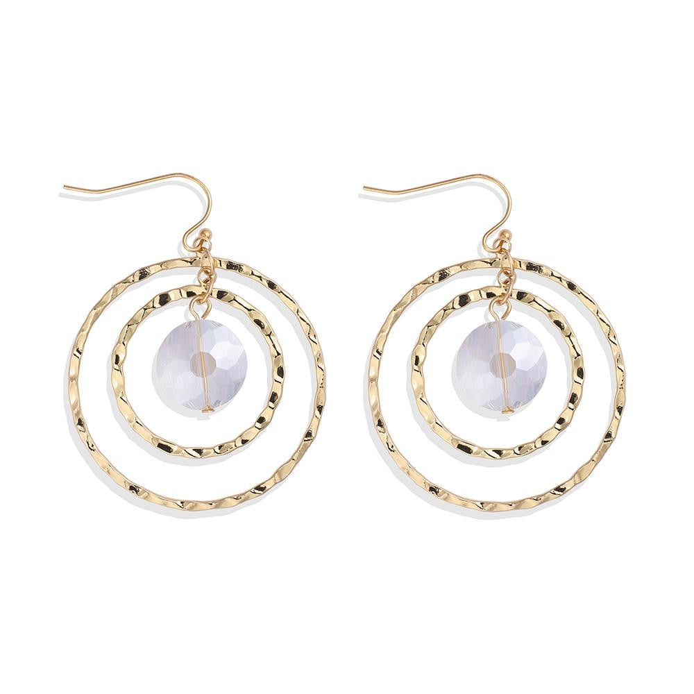 Hammered Double Hoop Earrings (2 options)