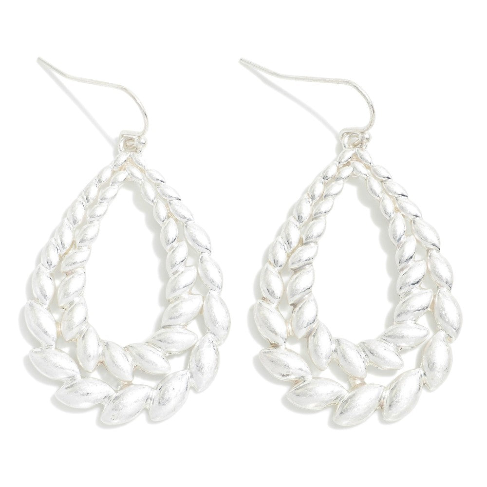 Silver Seed Hoops
