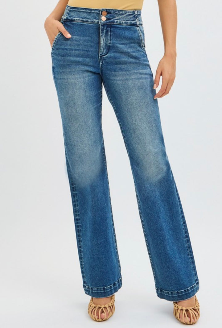 Risen Tummy Control Bootcut Jeans