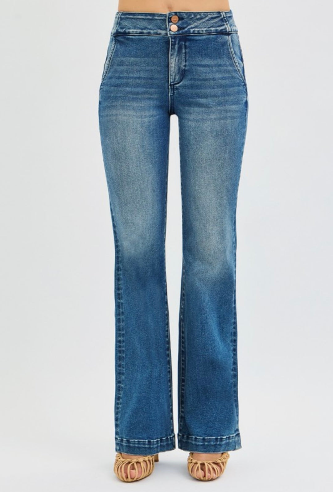 Risen Tummy Control Bootcut Jeans