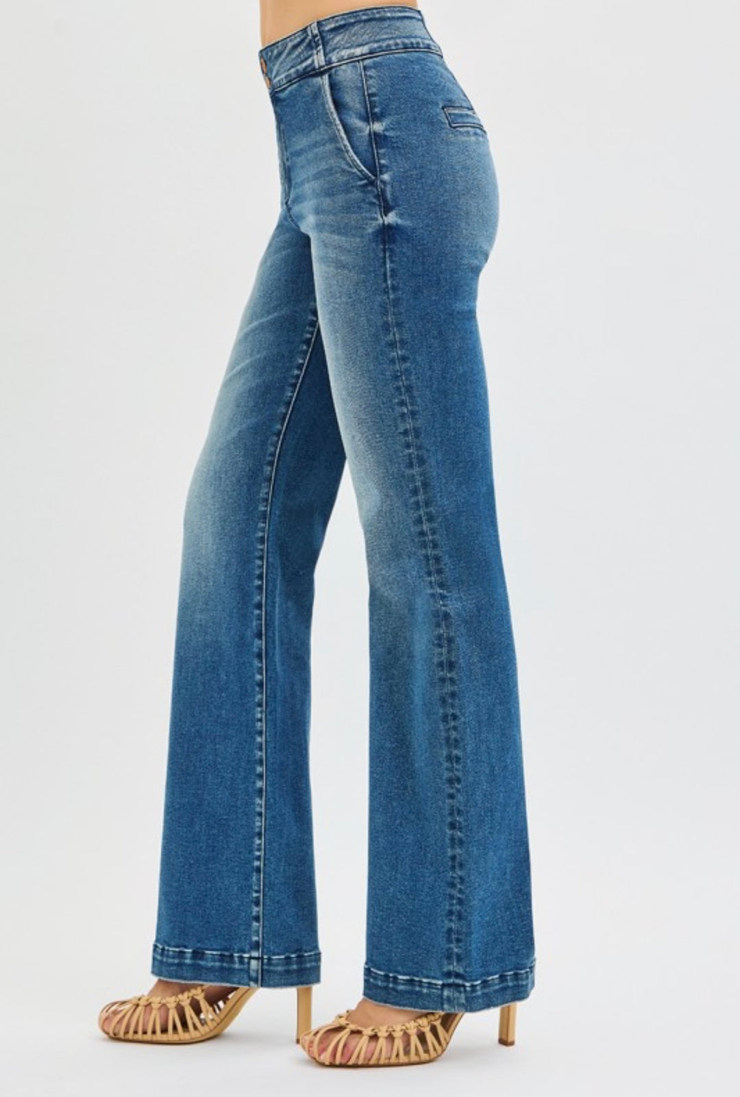 Risen Tummy Control Bootcut Jeans