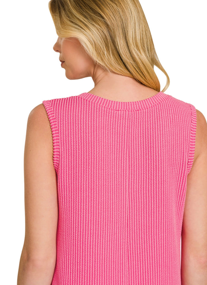 Corded Sleeveless Dress (3 colors)