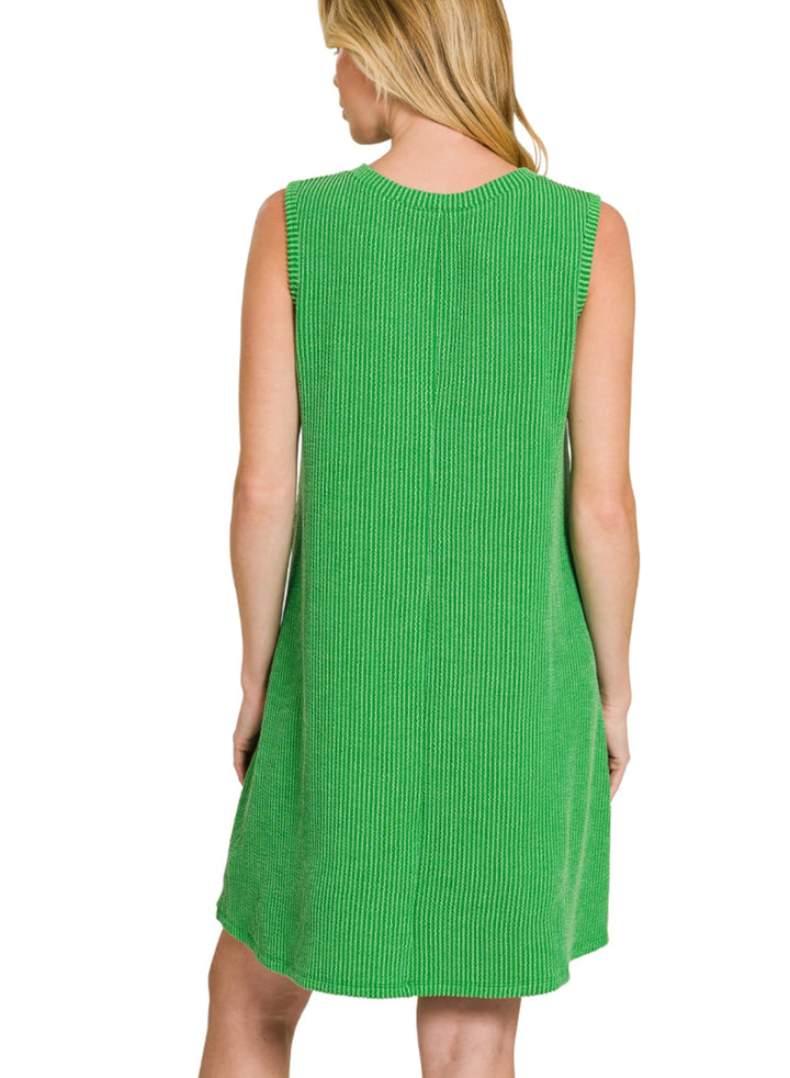 Corded Sleeveless Dress (3 colors)