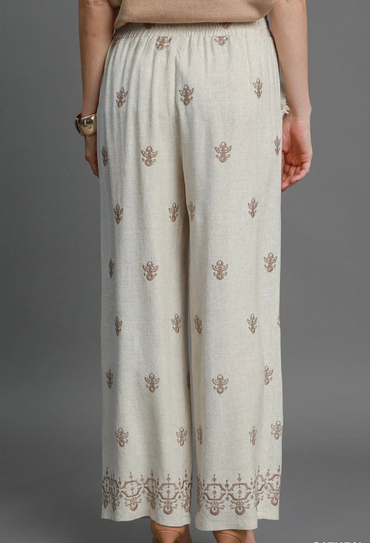 Wide Leg Linen Pants