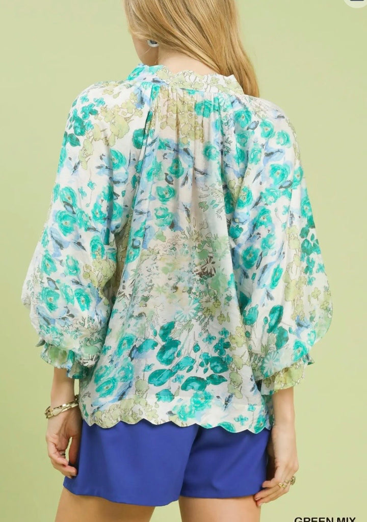 Watercolor Blouse