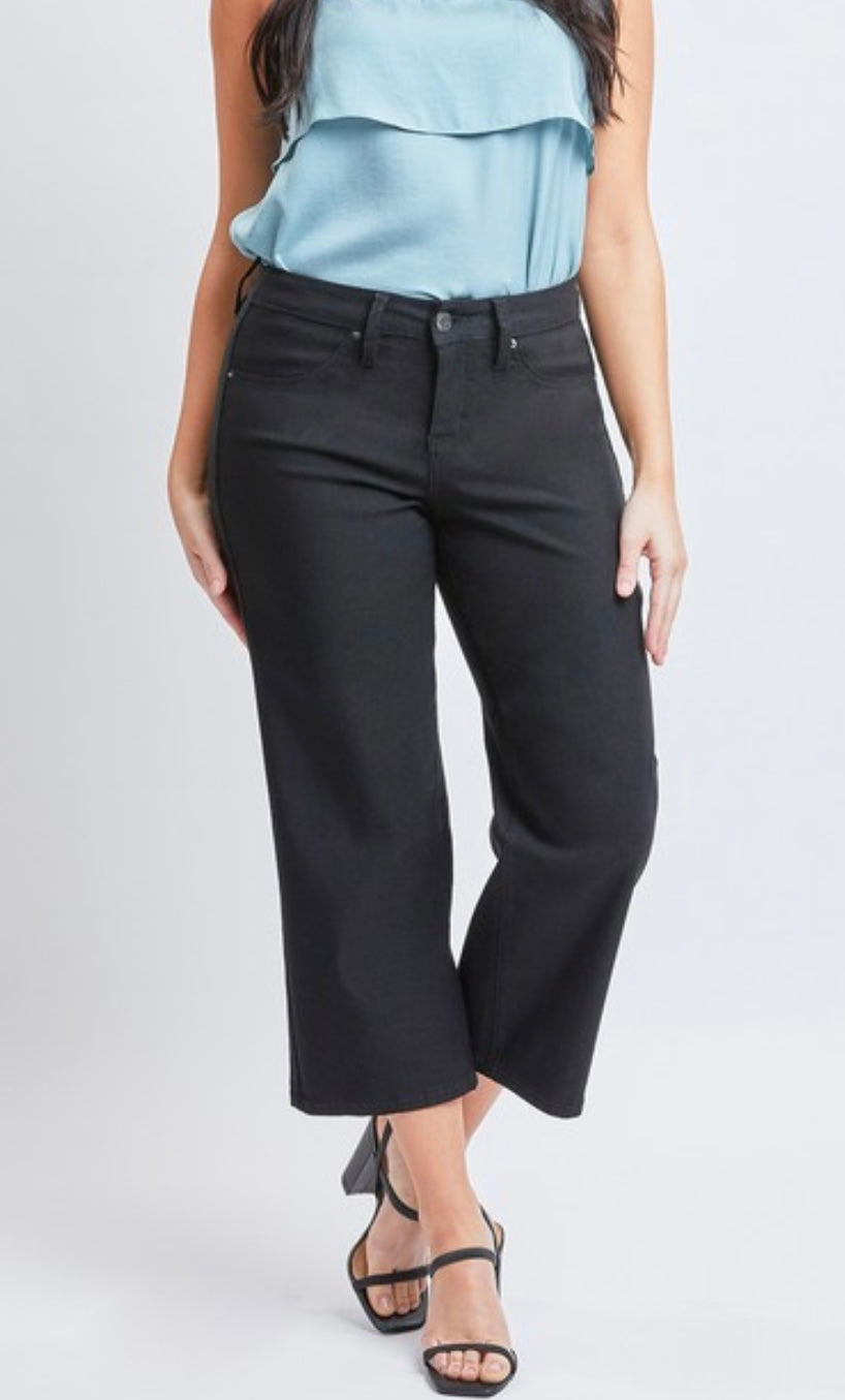 Hyperstretch Wide Leg Crop