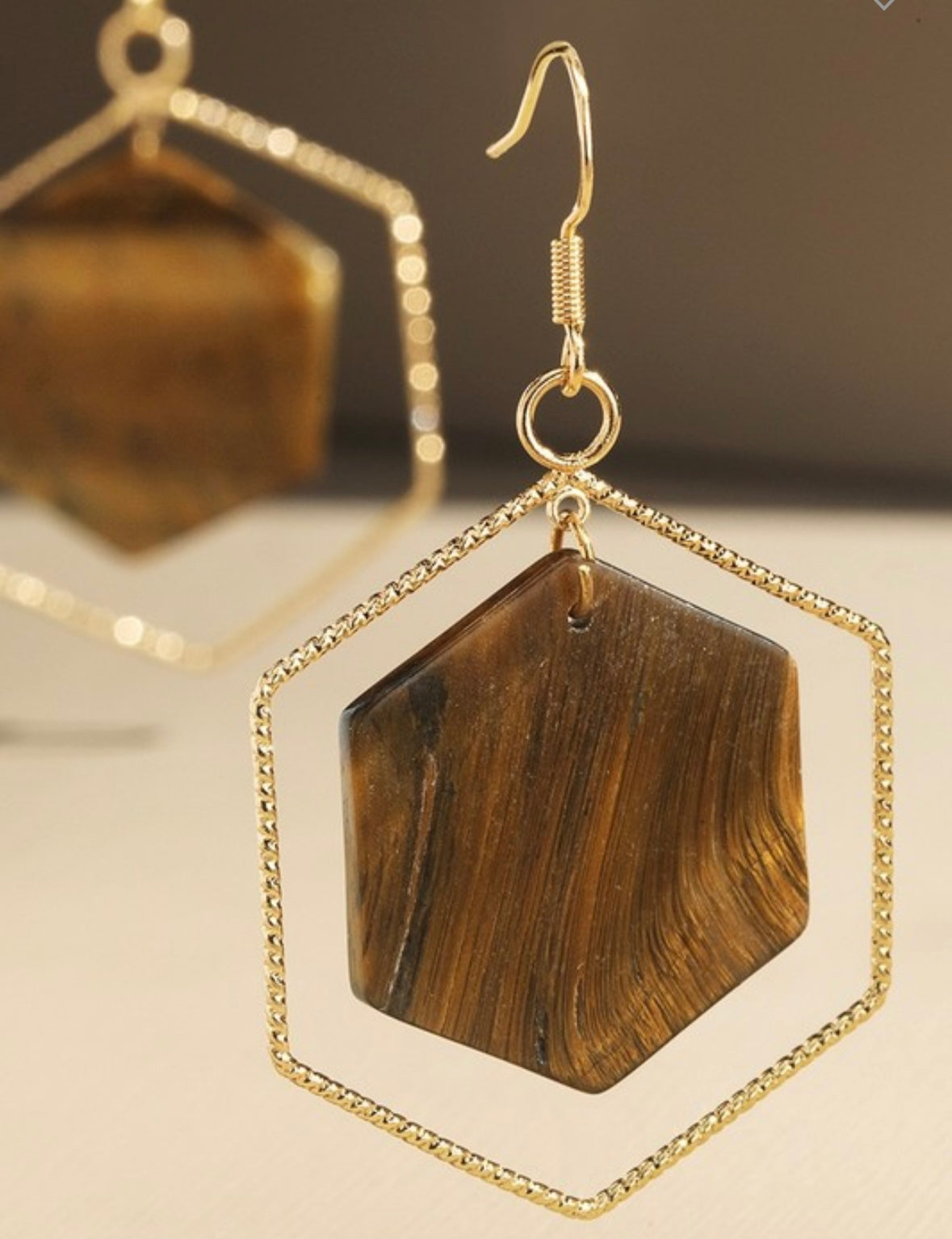 Hexagon Earrings (2 options)