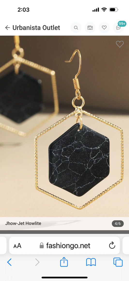 Hexagon Earrings (2 options)