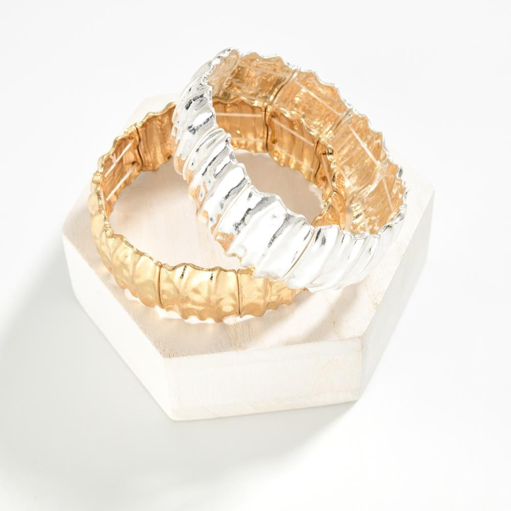 Crinkled Metal Bracelet (2 options)