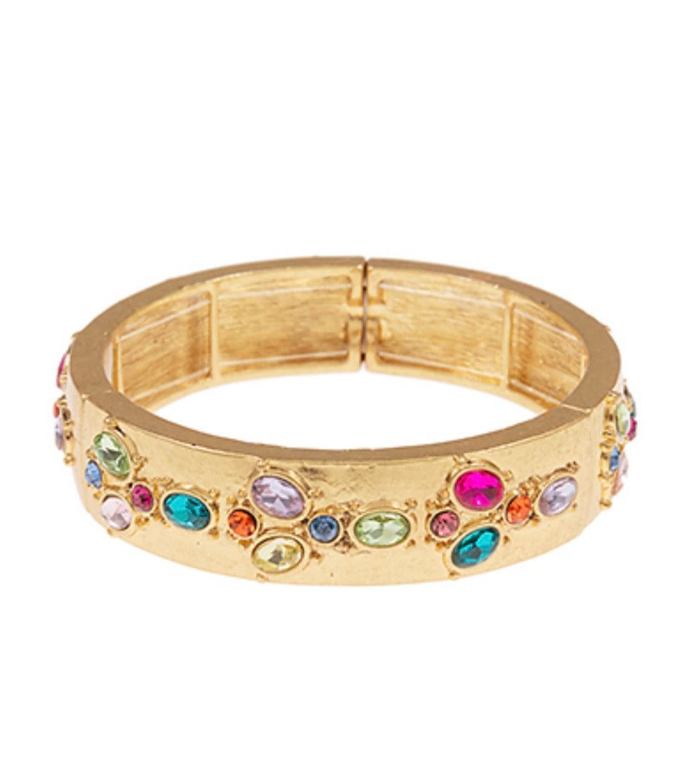 Encrusted Jewel Bangle