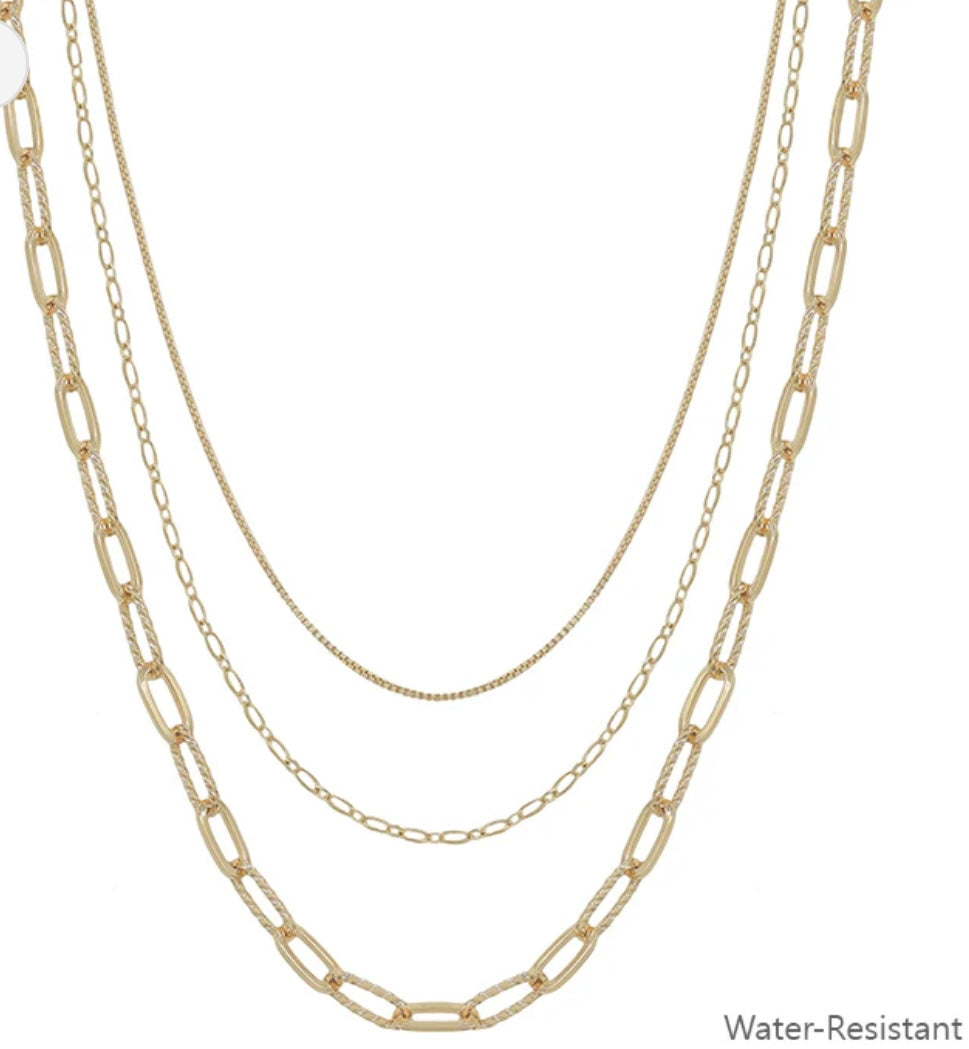 WR Triple Layered Necklace (2options)