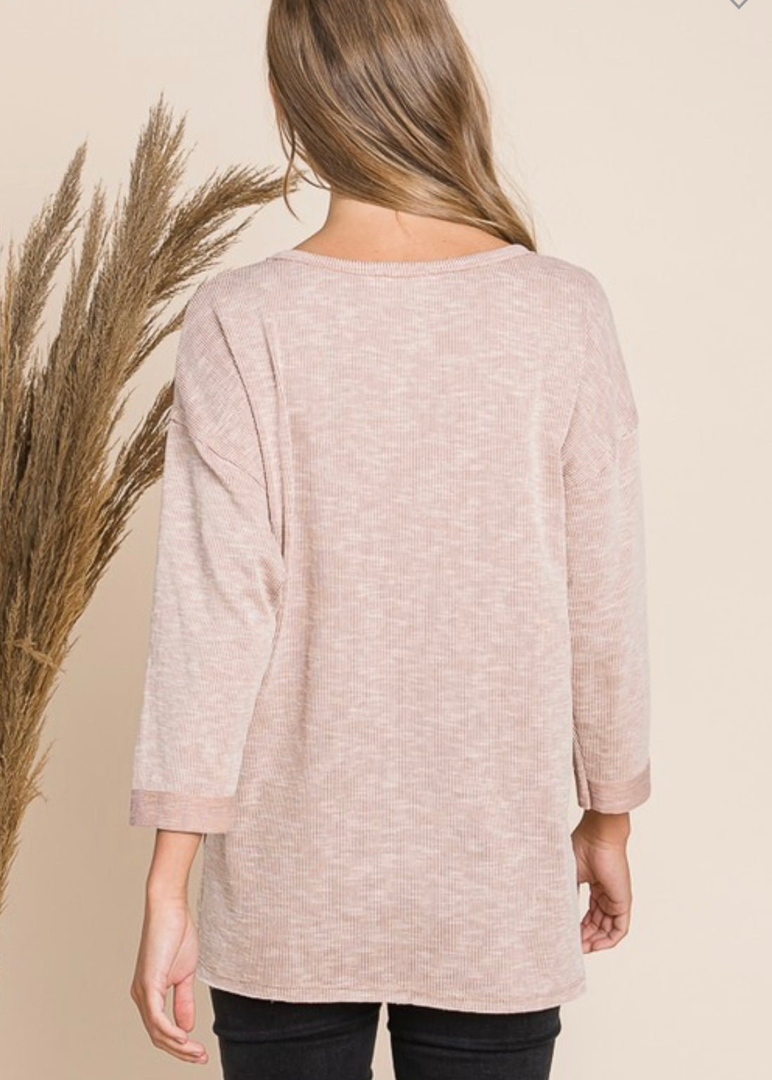 Split Neck Top