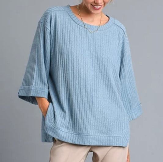 Ribbed Knit Top (3 colors)