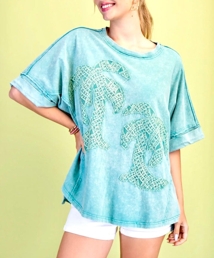 Lace Palms Tee