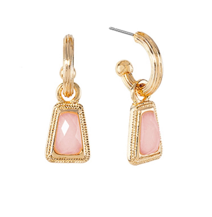 Trapezoid Stone Earrings (5 colors)