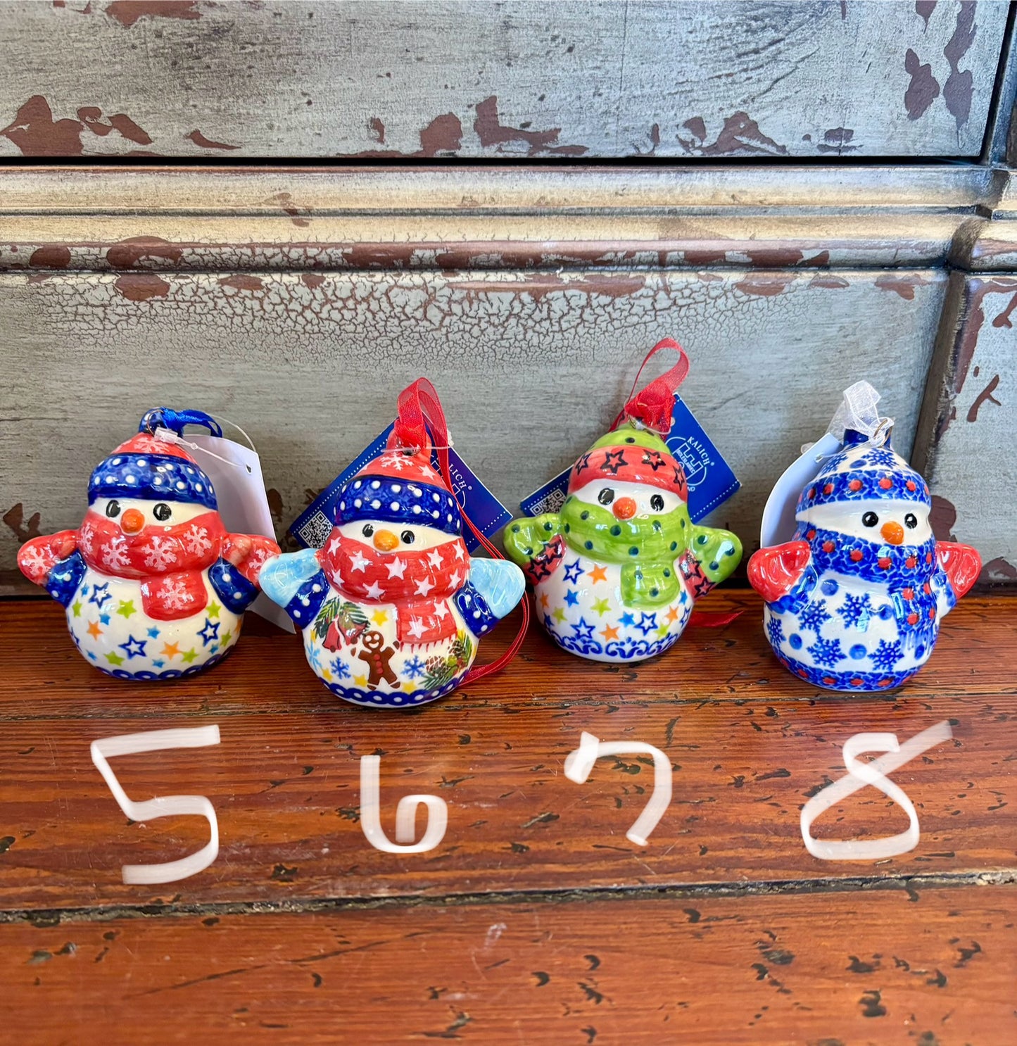 Kalich Snowman Ornaments