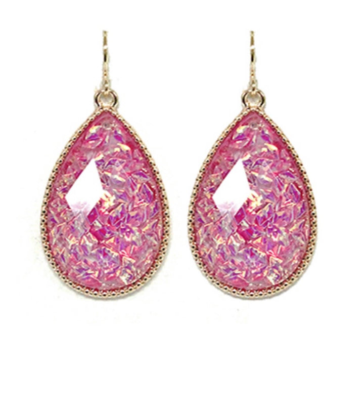 Resin Drop Earrings (2 colors)