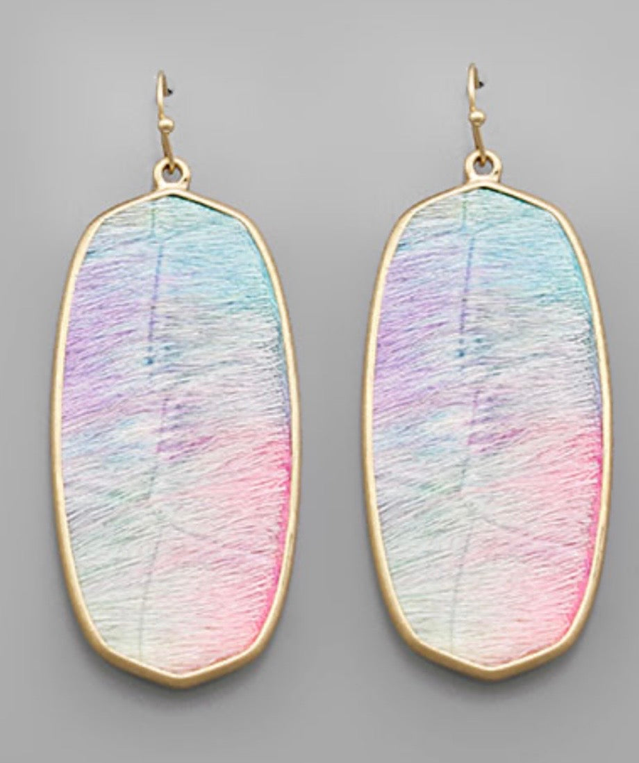 Colorful Hexagon Earrings (2 colors)