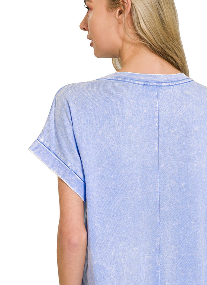 Acid Wash T-shirt Dress (2 colors)