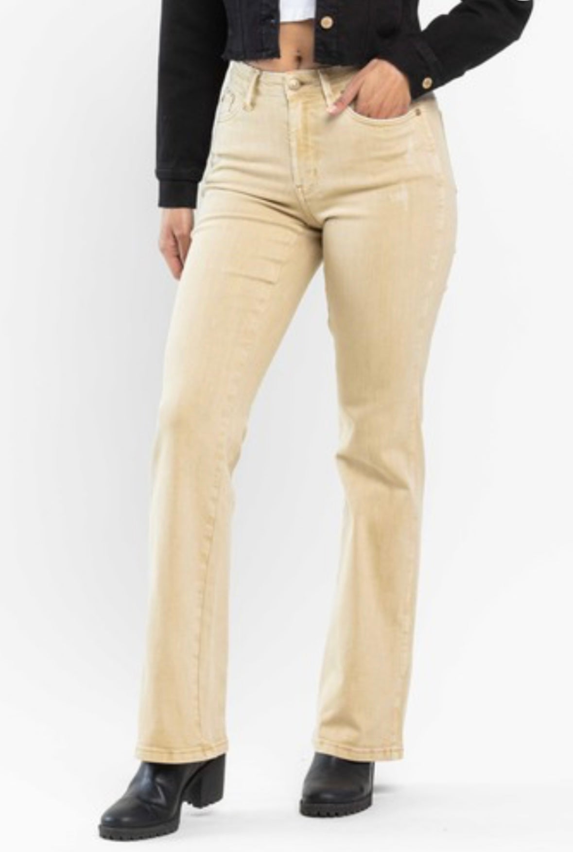 Judy Blue MR Khaki Bootcut Jeans