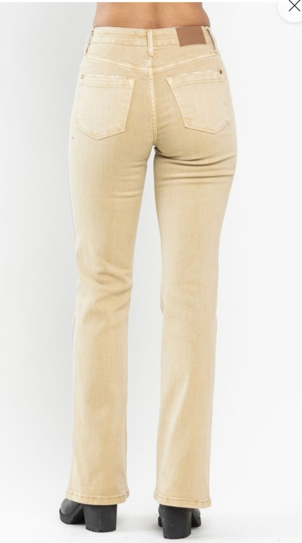 Judy Blue MR Khaki Bootcut Jeans