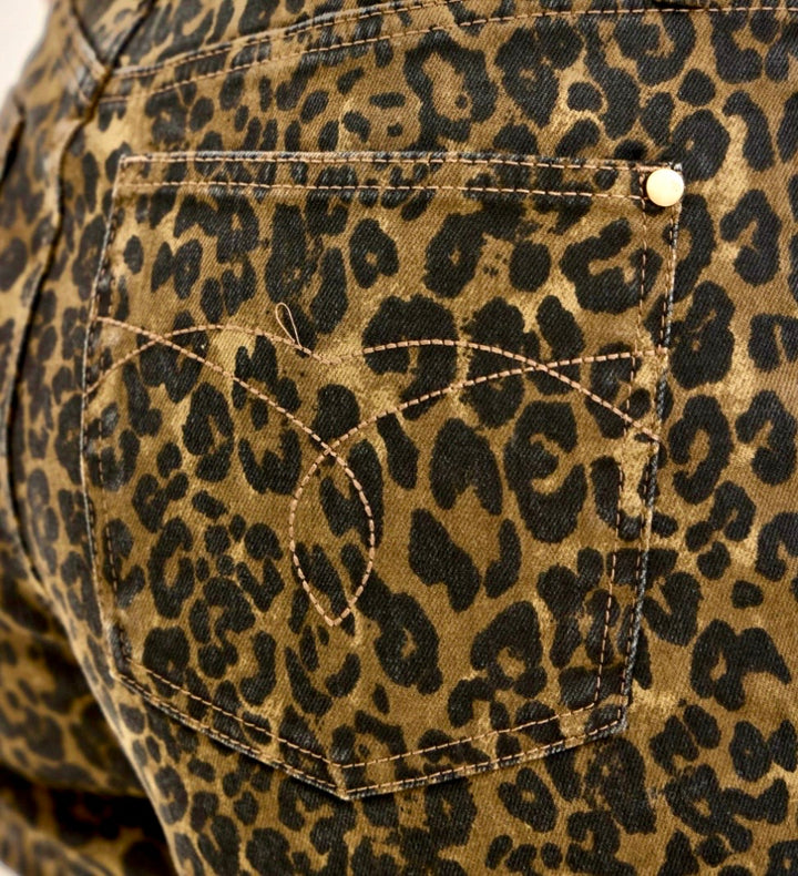 Judy Blue HW Leopard Shorts