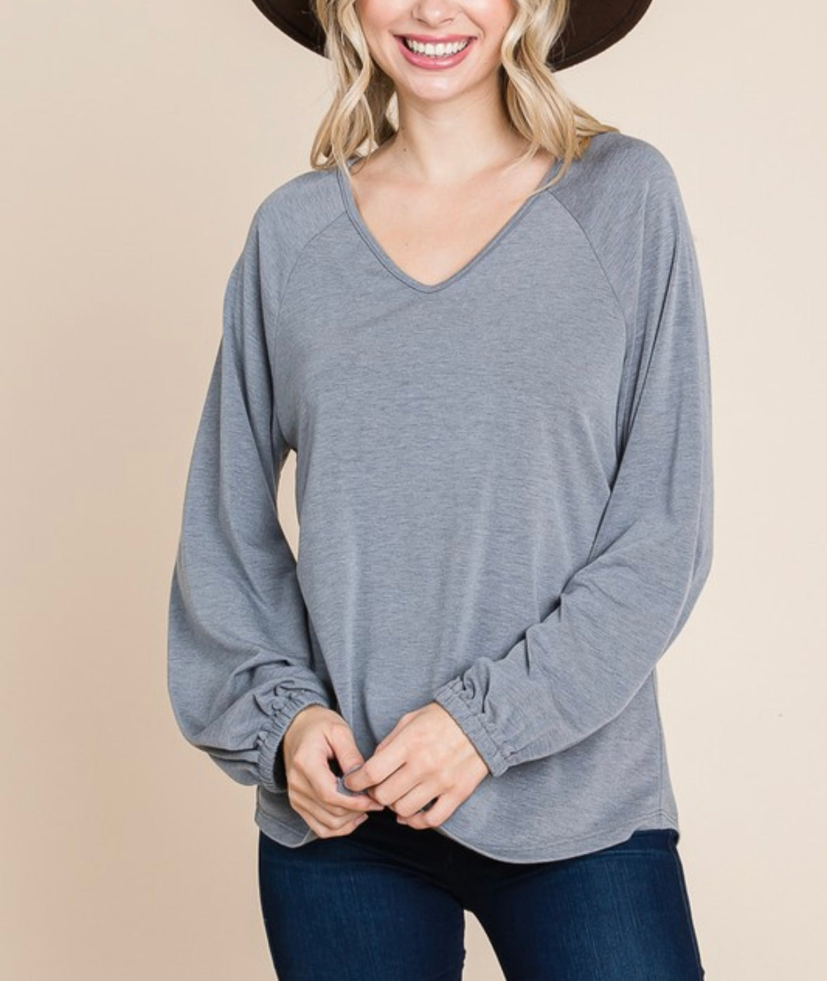 Casual V-neck Top (2 colors)