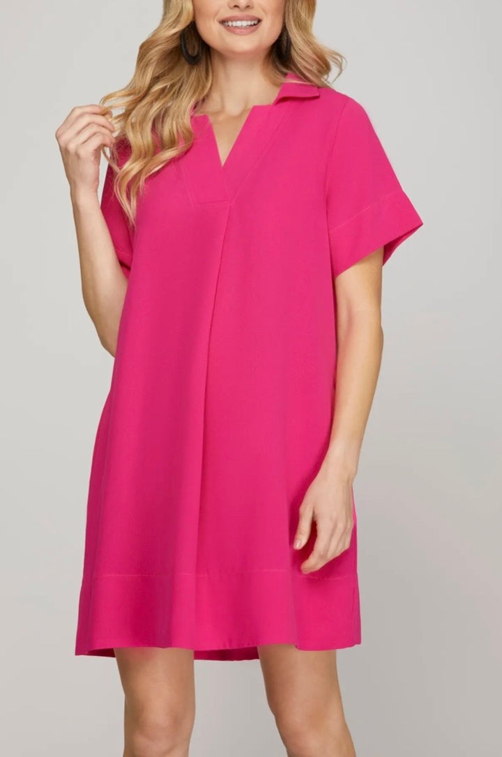 Collared Shift Dress (3 colors)