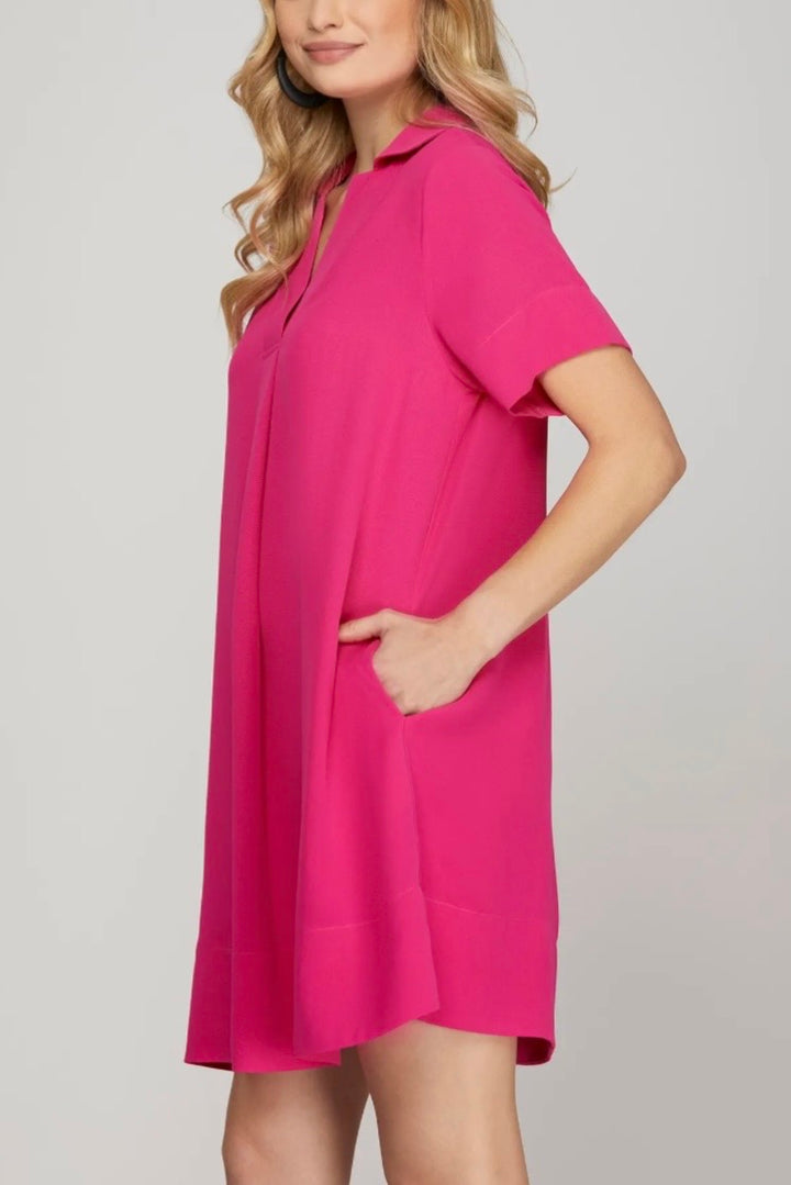 Collared Shift Dress (3 colors)