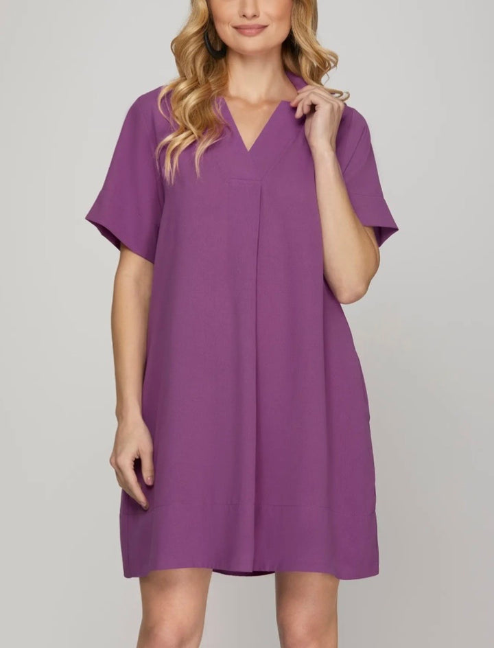 Collared Shift Dress (3 colors)
