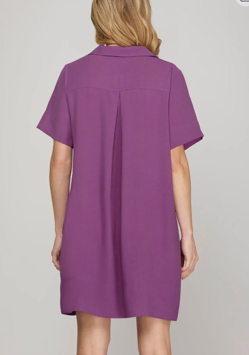 Collared Shift Dress (3 colors)