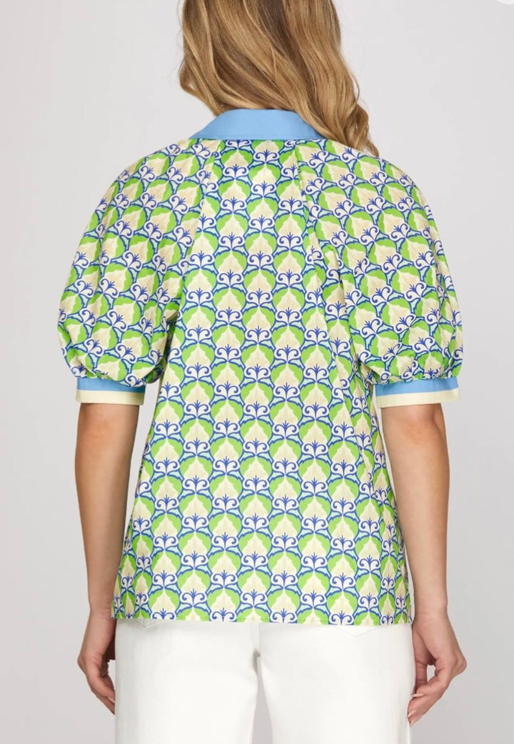 Half Zip Blouse