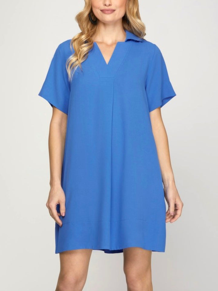 Collared Shift Dress (3 colors)