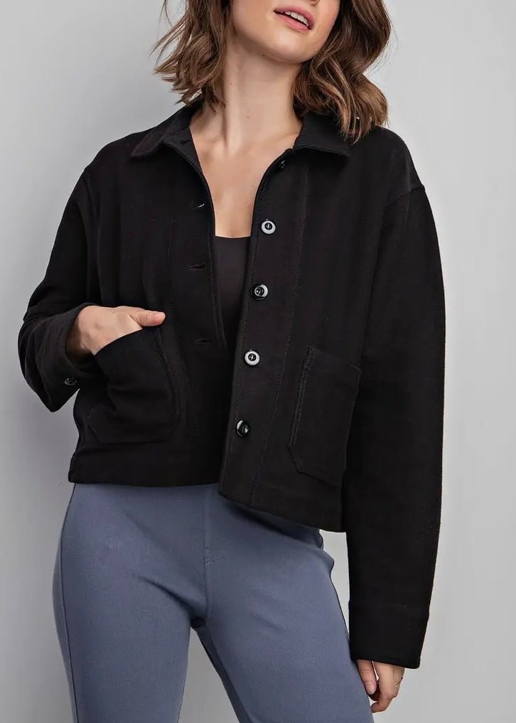 Stretch Cotton Jacket (2 colors)