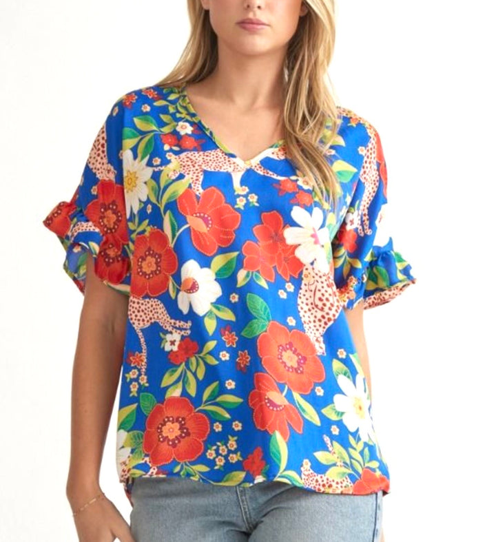 Leopard Garden Blouse