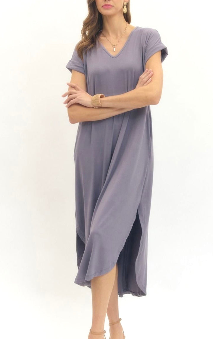 Jersey Knit Maxi Dress (2 colors)