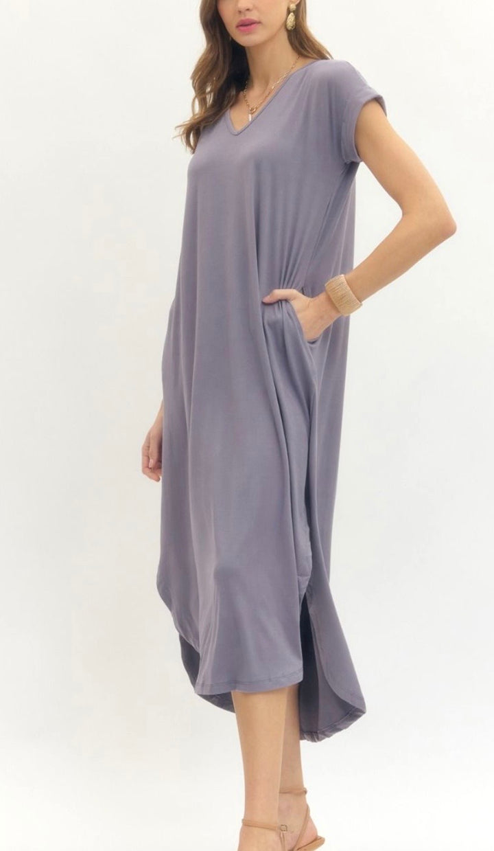 Jersey Knit Maxi Dress (2 colors)