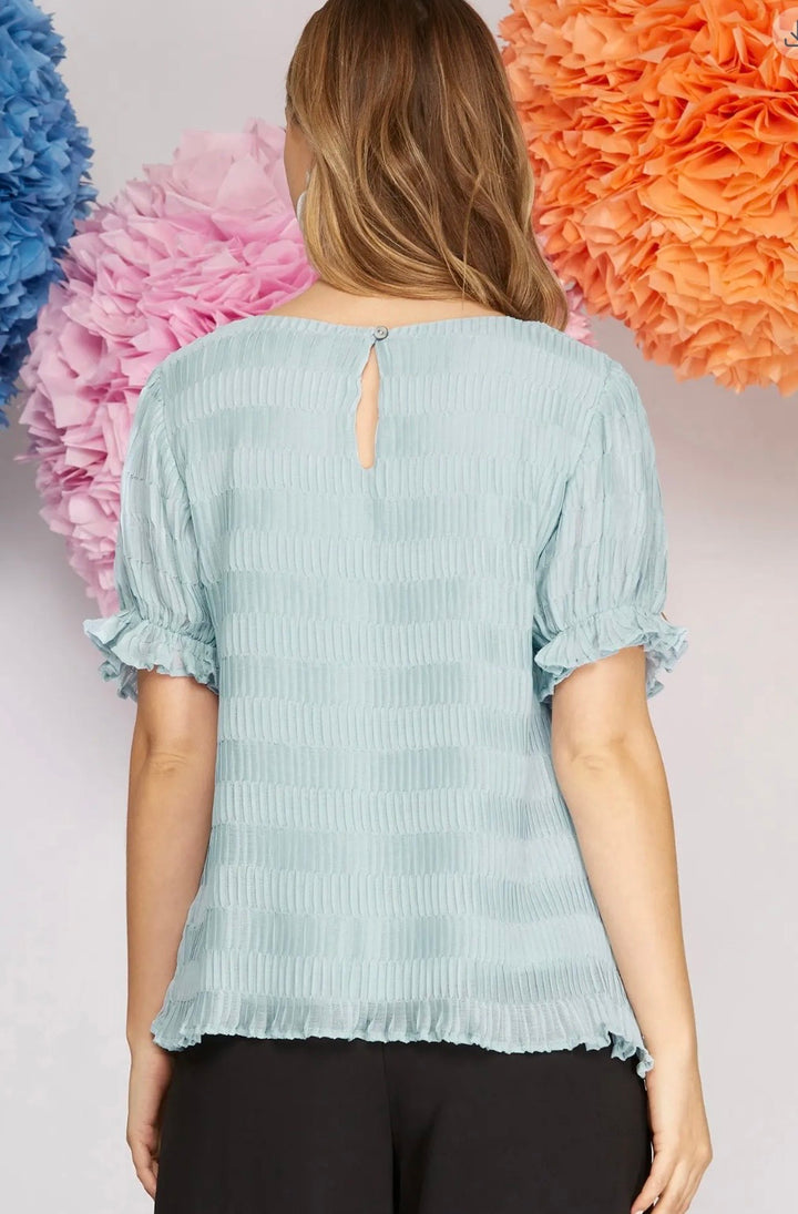 Pleated Blouse (2 colors)