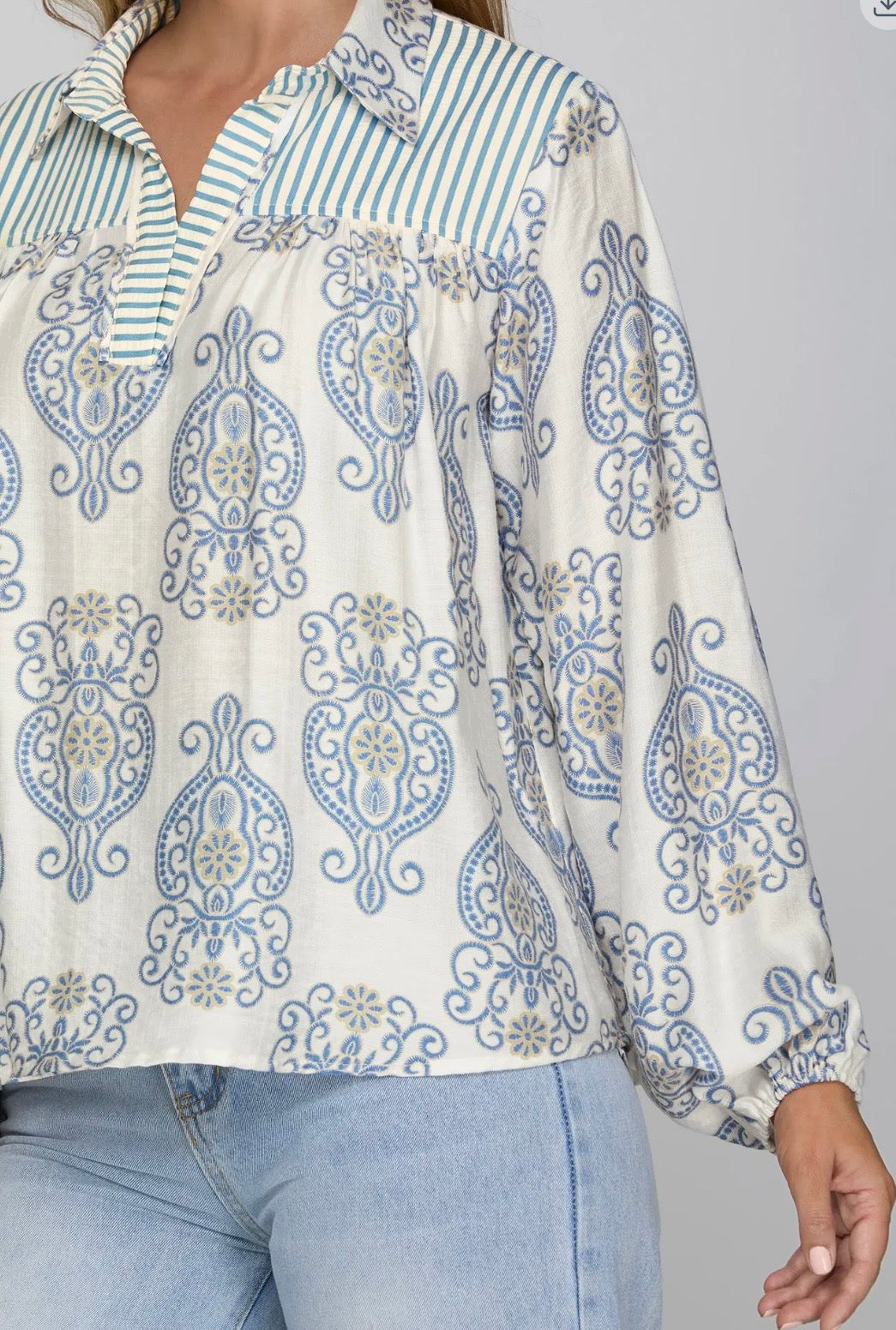 Medallion Blouse