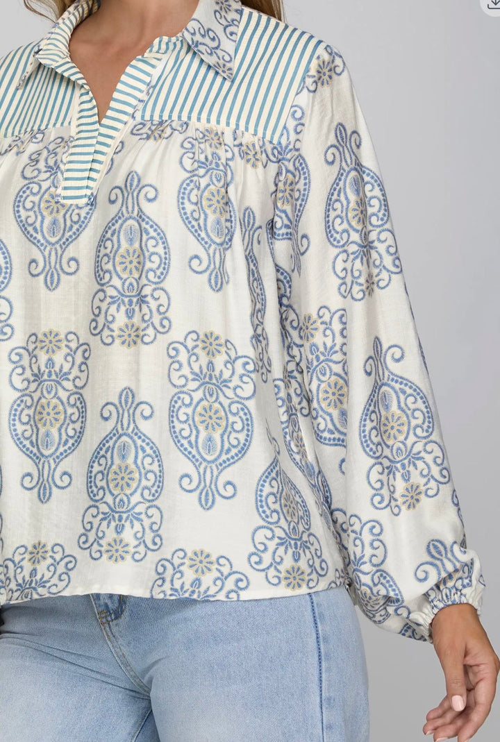 Medallion Blouse