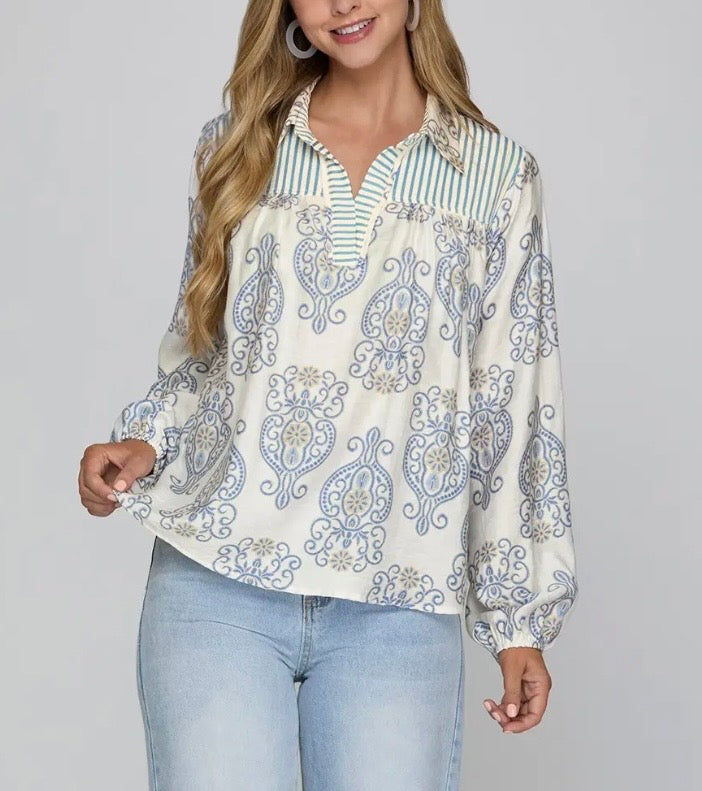 Medallion Blouse