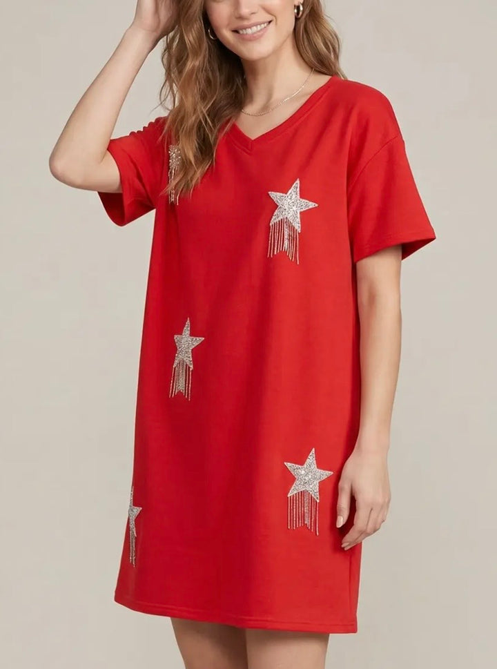 Starry Shirt Dress