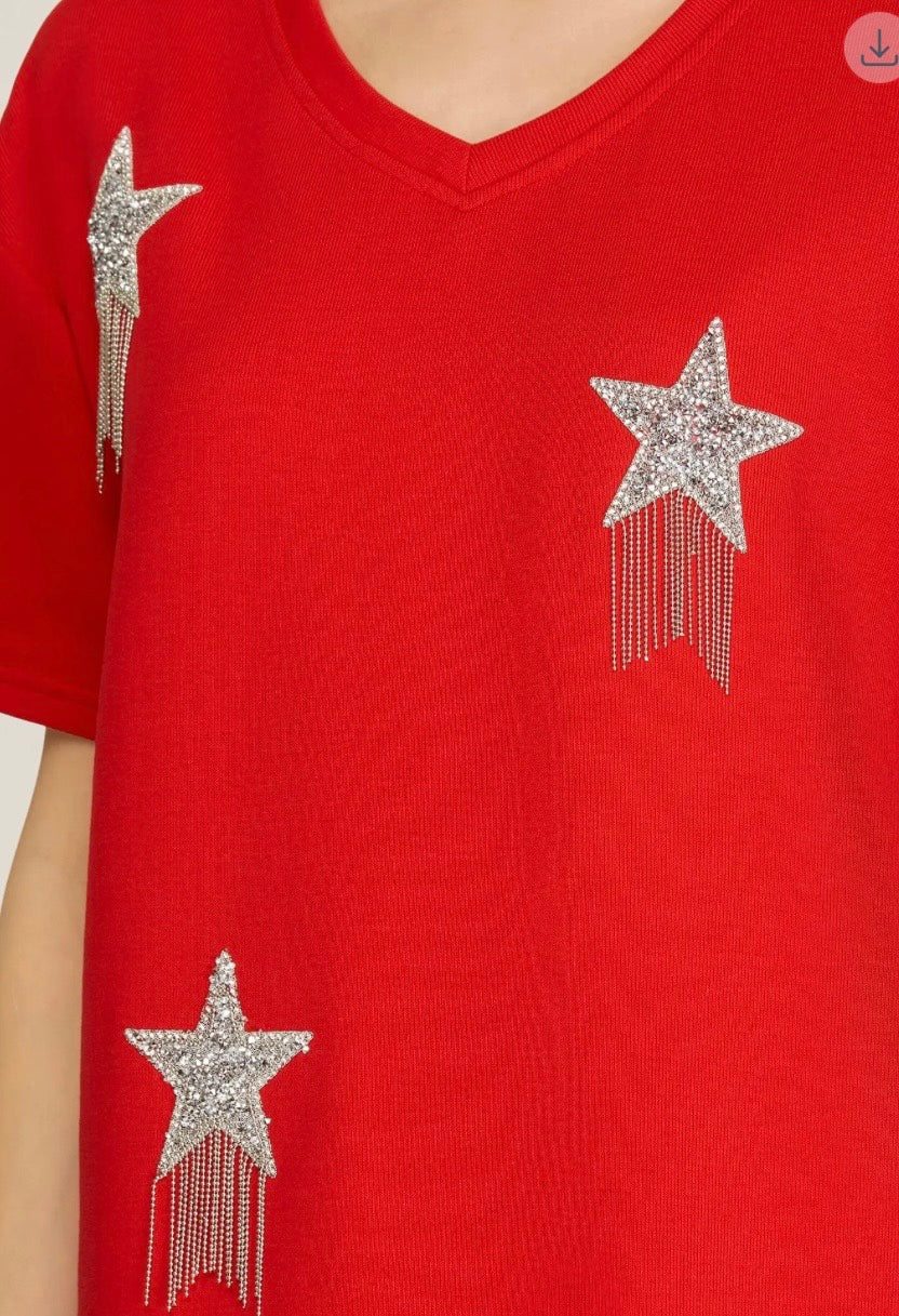 Starry Shirt Dress