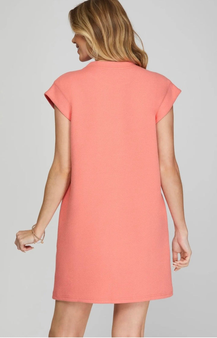 Textured Mini Dress