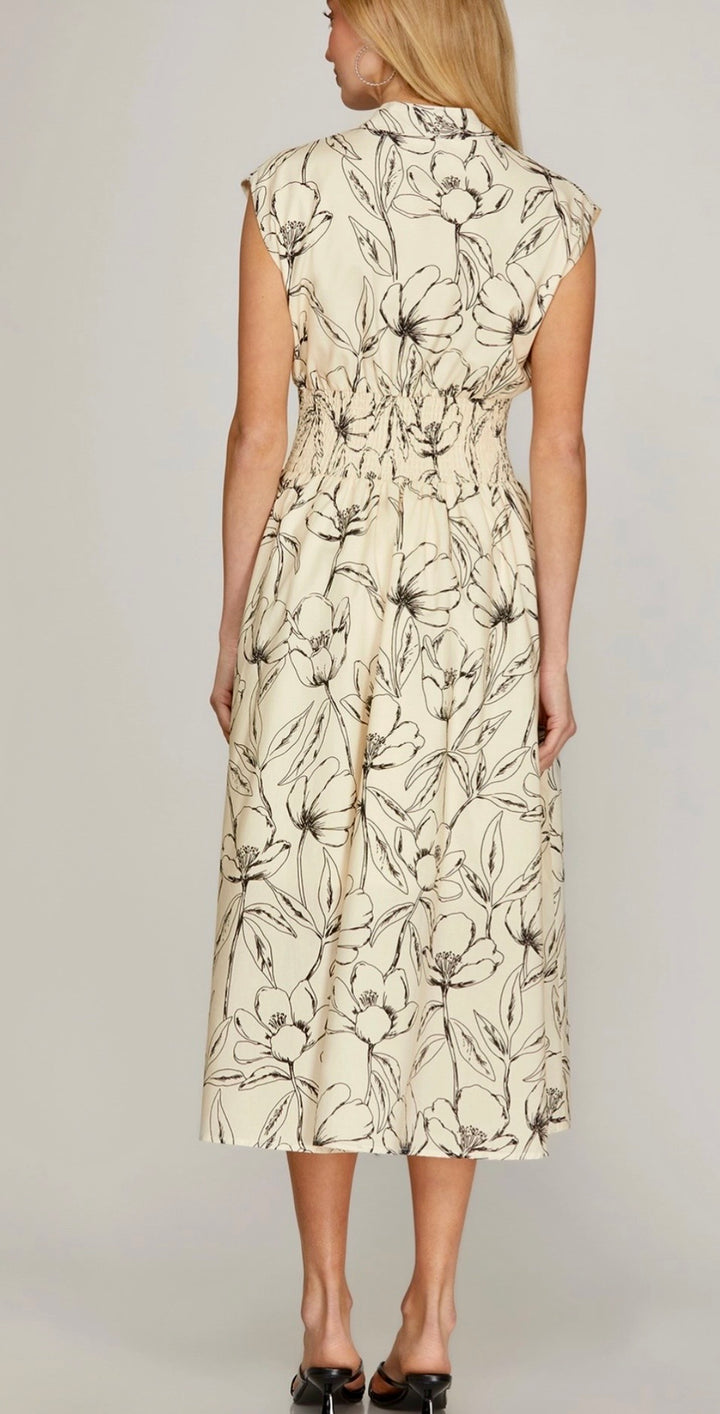 Sketch Front Zip Dress