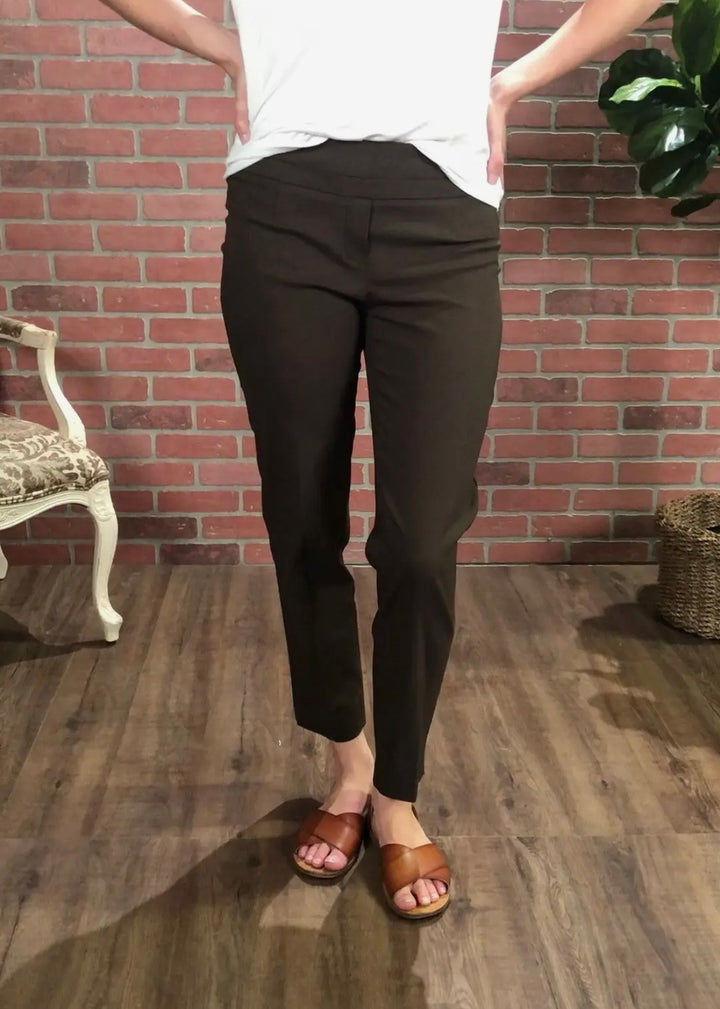 Pull-on Slim Ankle Pants