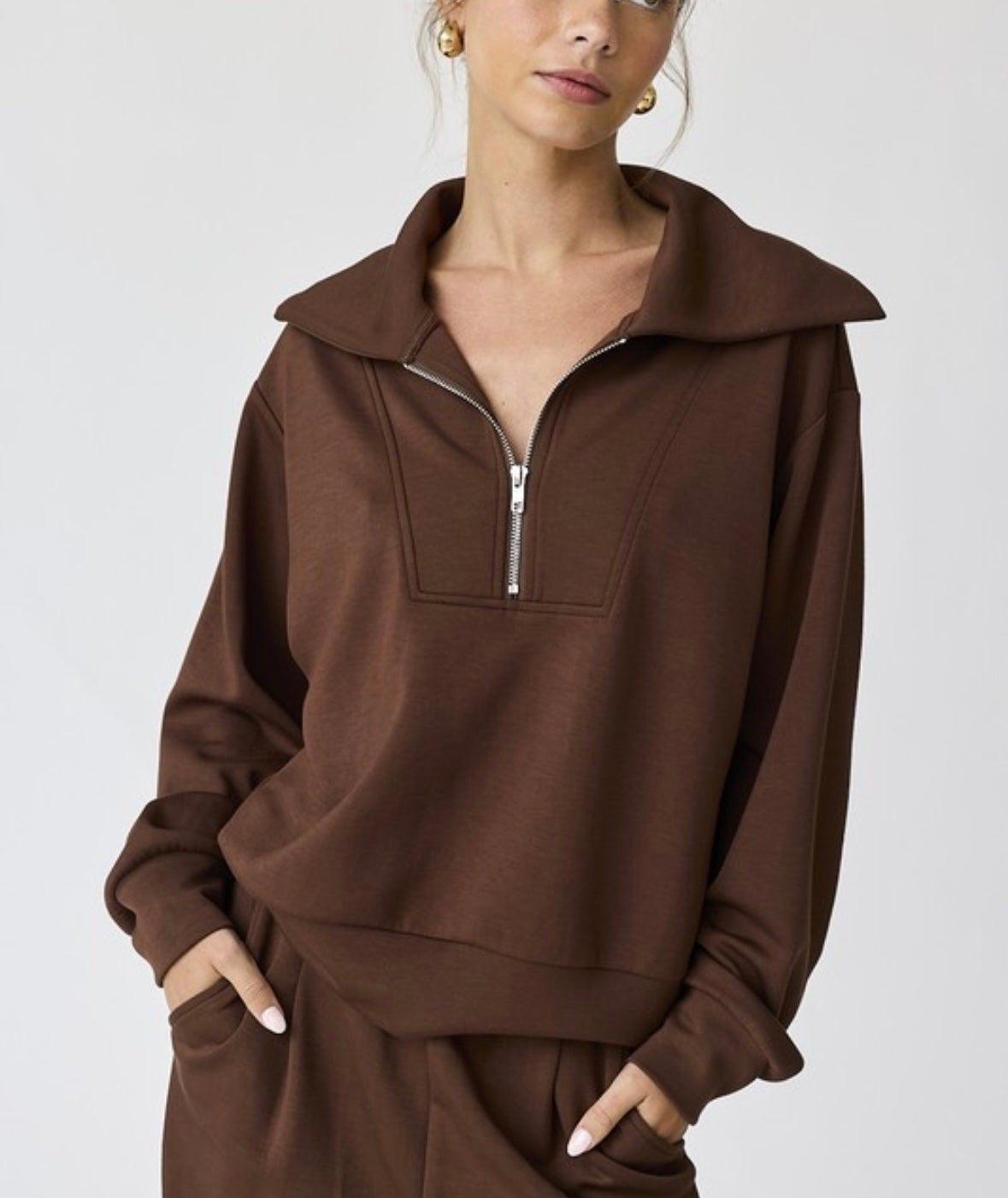 Zip Up Pullover (2 colors)